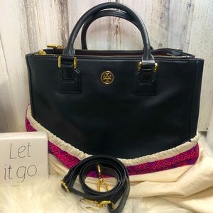 Tory Burch Robinson Double-zip Saffiano Leather